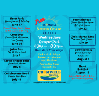 2026 Summer Concert Series - Wed. June 17-Aug. 12