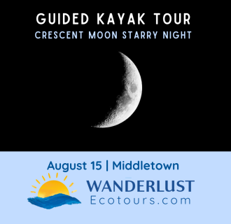 Guided Kayaking Tour - Crescent Moon Starry Night - Wanderlust Ecotours - Middletown, CT
