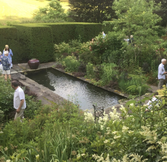 Garden visitors roaming on the HHG grounds