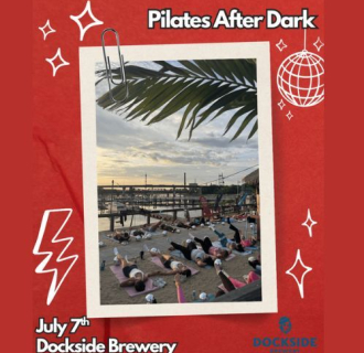 Pilates After Dark is taking over Dockside Brewing Company in Milford for an amazing workout right on the water! Think sunsets & lagers!