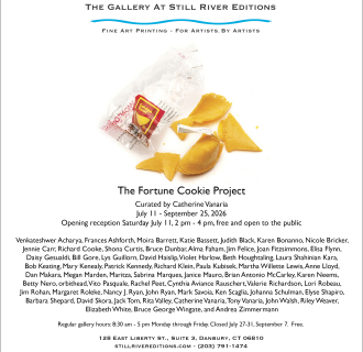 fortune cookie project curated by catherine vanaria. July 11 - September 25, 2026. 