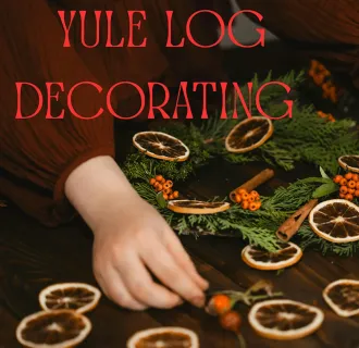 Yule Log Decorating