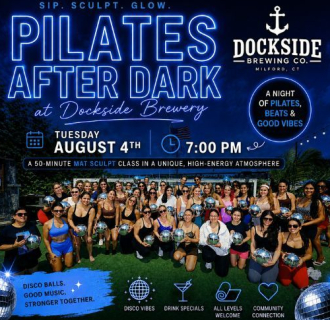 Pilates After Dark at Dockside Brewing Company