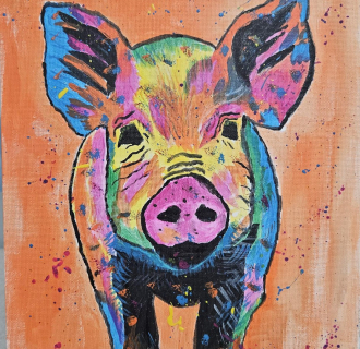 Crafts with real Pigs