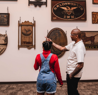 Drop in for a gallery talk about tavern life in early Connecticut