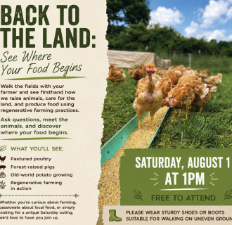 Back to the Land: See Where Your Food Begins