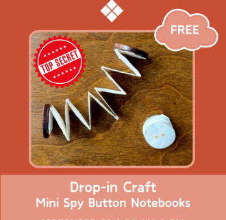 Mini Spy Button Notebooks