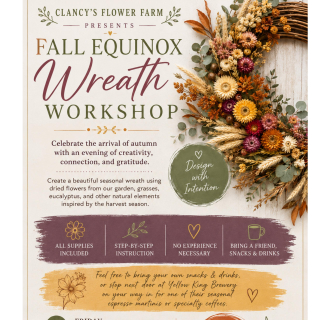Fall Equinox Floral Wreath Making Workshop