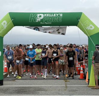 Runners ready to run the Groton City Brew Run