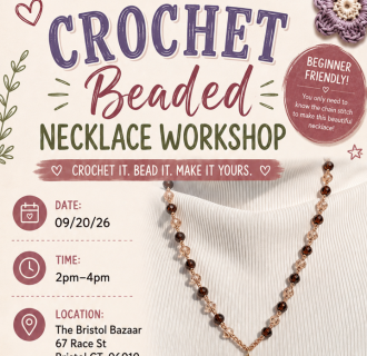 Crochet beaded necklace workshop