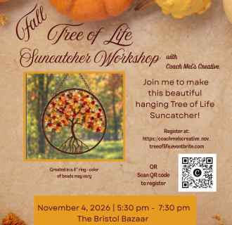 Fall Themed Beaded Tree of Life Suncatcher Workshop