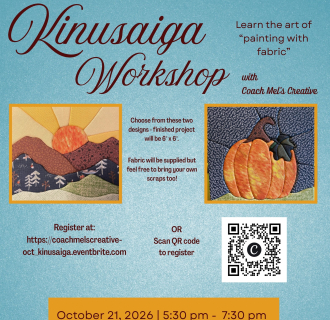  Kinusaiga (painting with fabric) Workshop