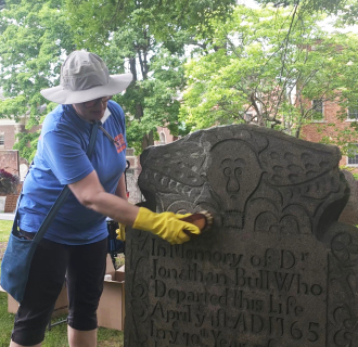 cleaning workshop, ancient burying ground, hartford, ct