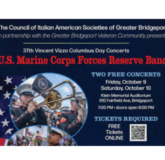 A flyer of the U.S Marine Corps Reserve Band