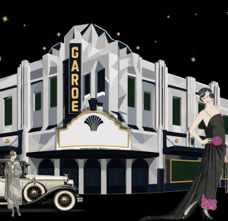 Step back to 1926 and experience the glamour, excitement, and spectacle of the Garde Theatre’s opening night!