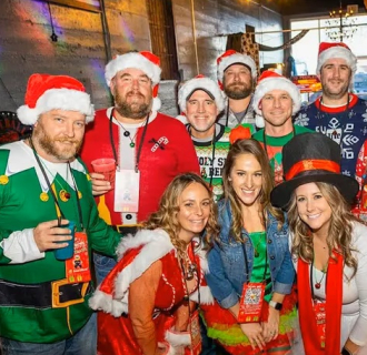 Join Crawl With US for a holiday-themed bar crawl in Stamford with check-in at Hibernian Association Inc.