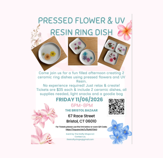 Pressed Flowers & UV Ring Dish Workshop