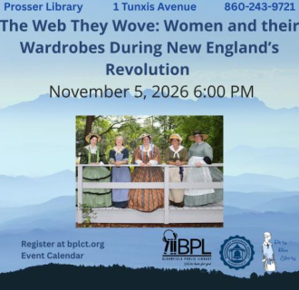five women in Revolutionary period dress