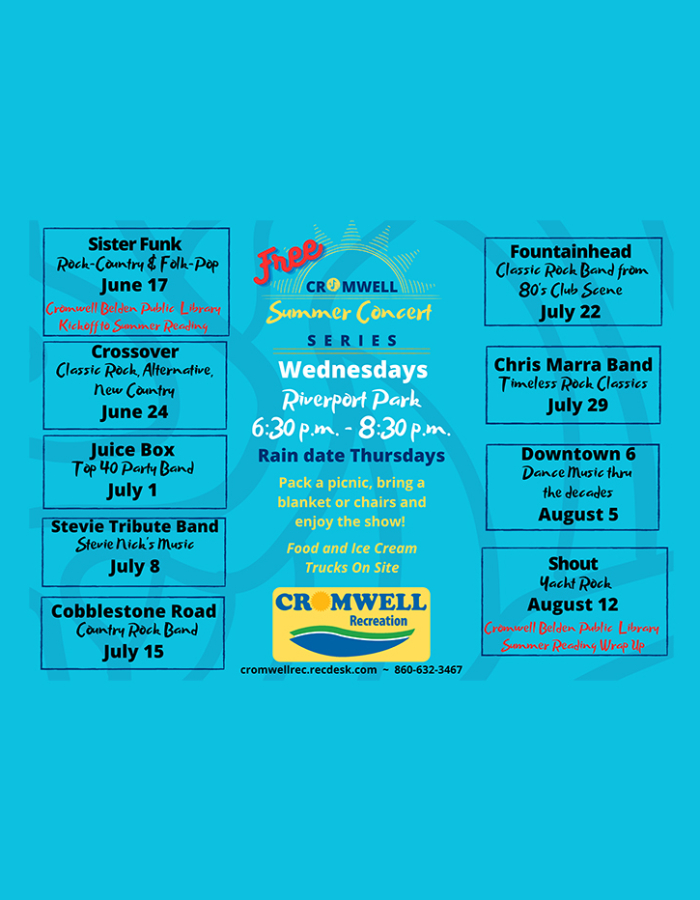 2026 Summer Concert Series - Wed. June 17-Aug. 12