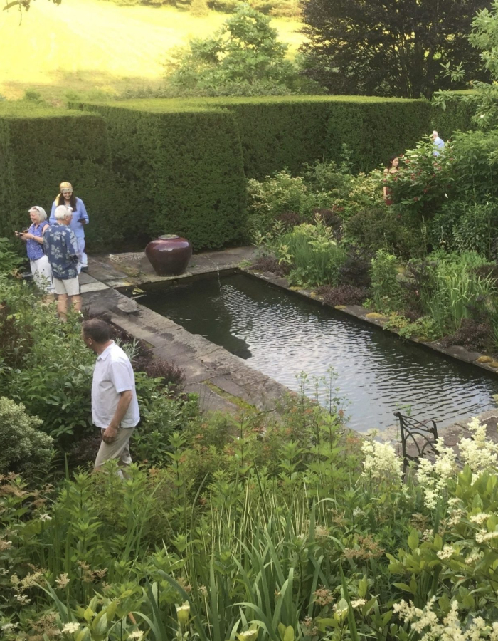 Garden visitors roaming on the HHG grounds