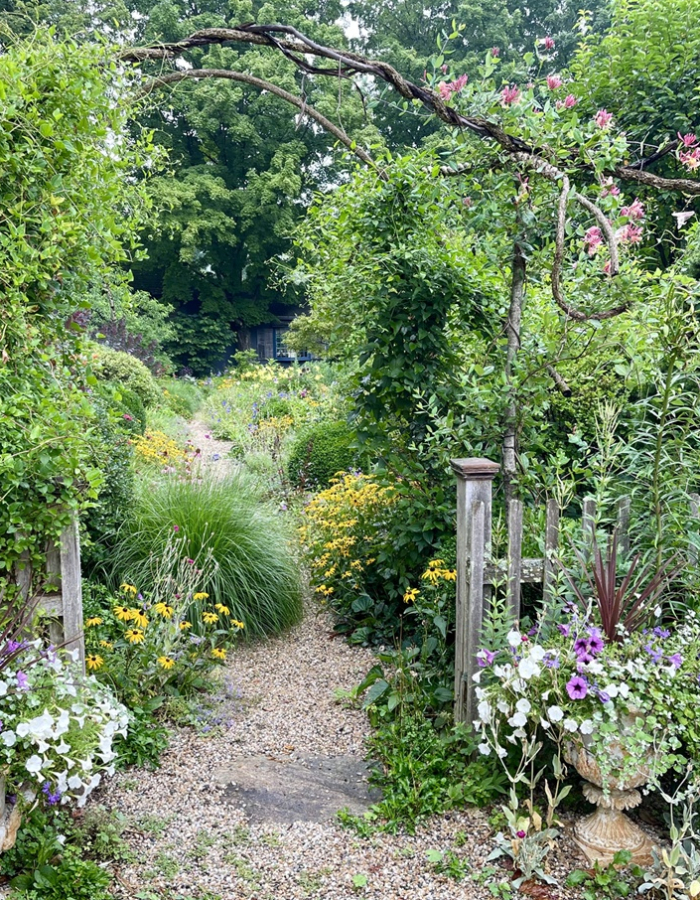 Exuberant Plantings in a Village Garden