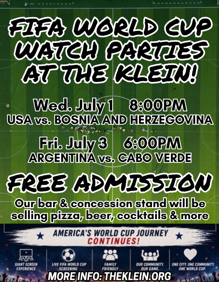 FIFA World Cup Watch Parties at The Klein! America's World Cup Journey Continues!