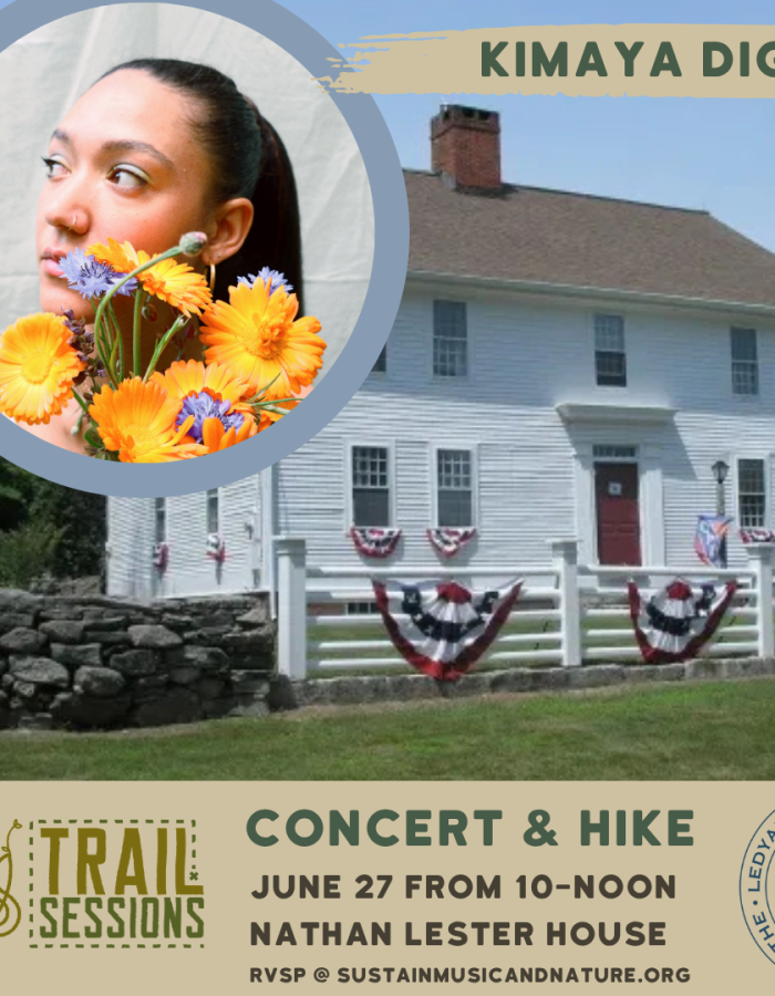 Kimaya Diggs is playing a concert following a hike at the1700's Nathan Lester House on June 27 from 10 to noon.