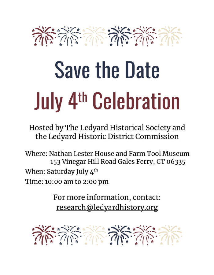 Flyer for the July 4th celebration