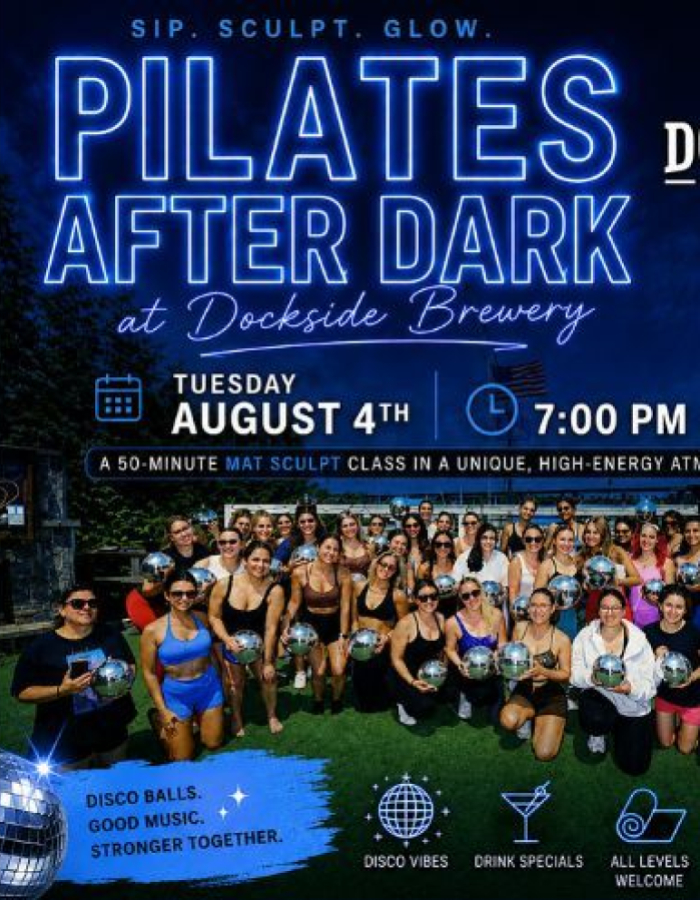 Pilates After Dark at Dockside Brewing Company