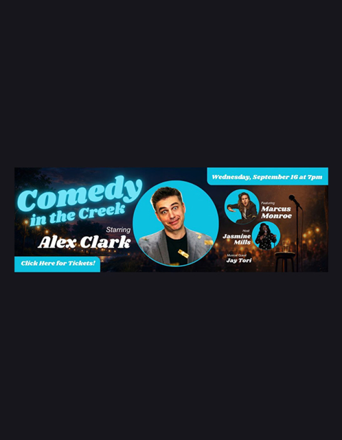 Legacy Theatre present Comedy in the Creek!