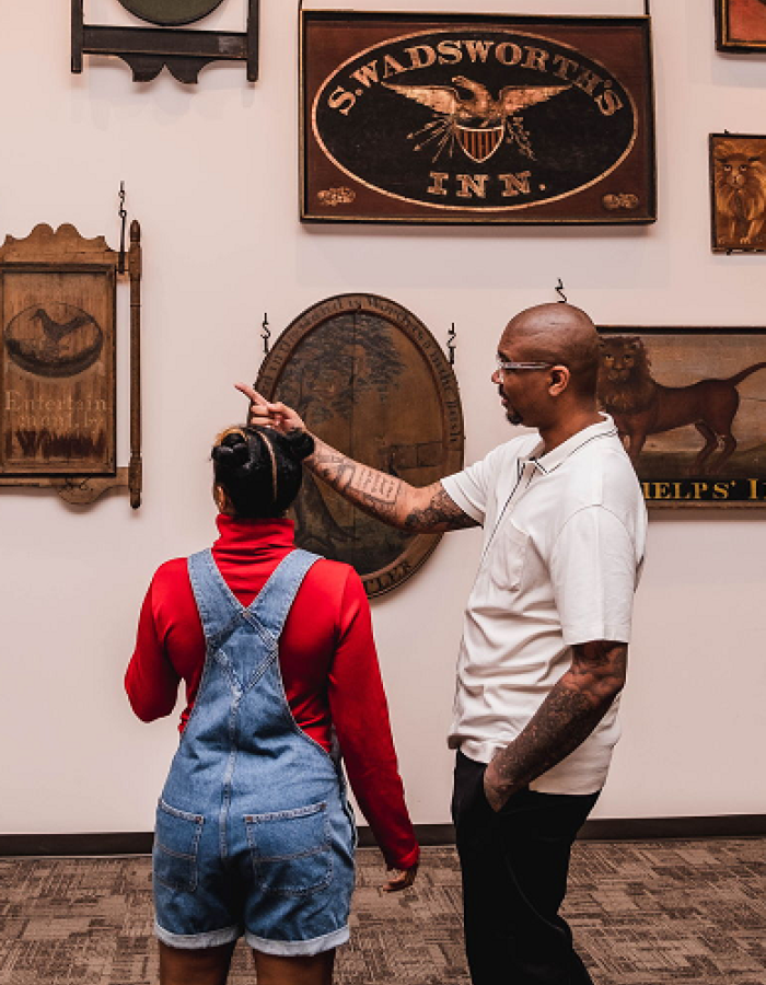 Drop in for a gallery talk about tavern life in early Connecticut