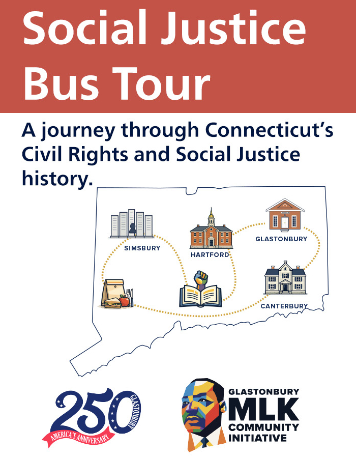 Social Justice Bus Tour hosted by the Glastonbury MLK Community Initiative.