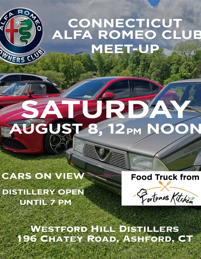 Invitation to the Alfa Romeo Club Meet-up at Westford HIl