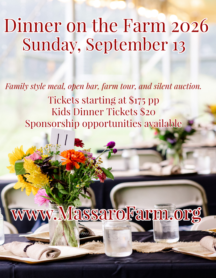 Dinner on the Farm 2026, Sunday September 13