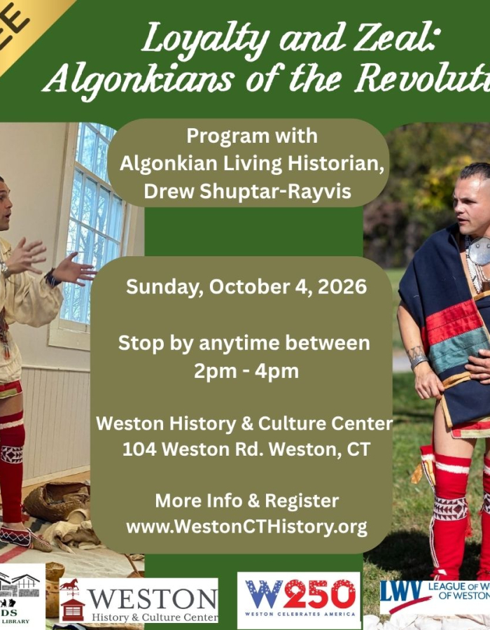 Loyalty and Zeal: Algonkians of the Revolution Program on Sunday, October 4th