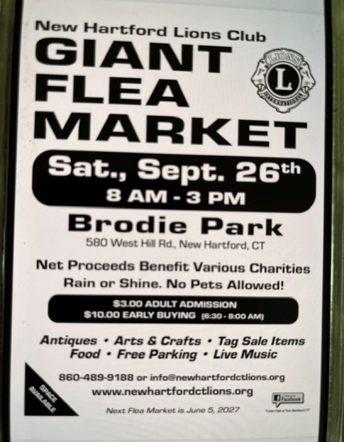 New Hartford Lions Club Giant Flea Market