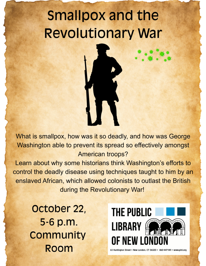 Smallpox and the Revolutionary War Program Flyer at PLNL on October 22