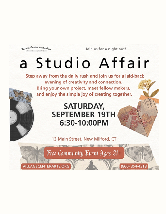 a Studio Affair - September 19, 2026