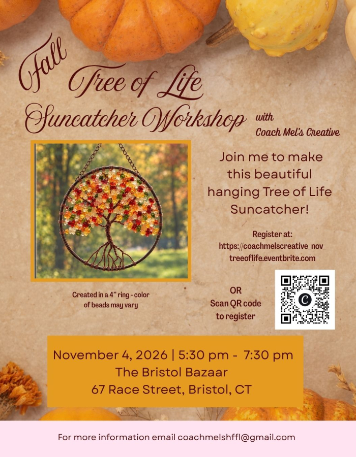 Fall Themed Beaded Tree of Life Suncatcher Workshop