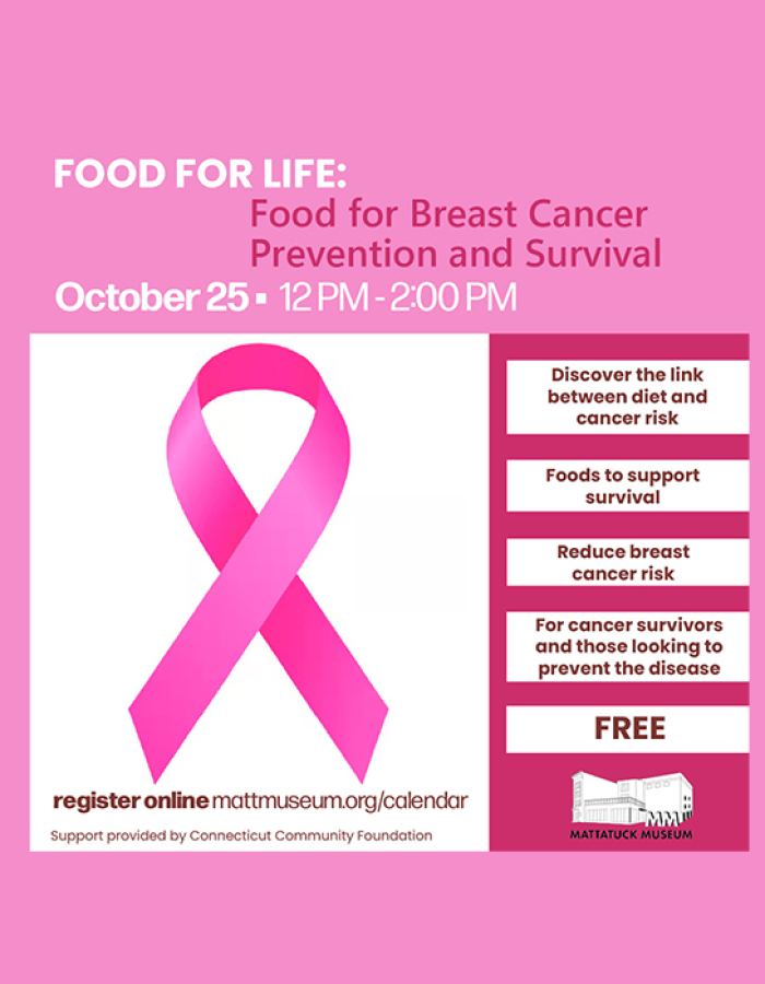Prevent and reduce risk of breast cancer with Food for Life class