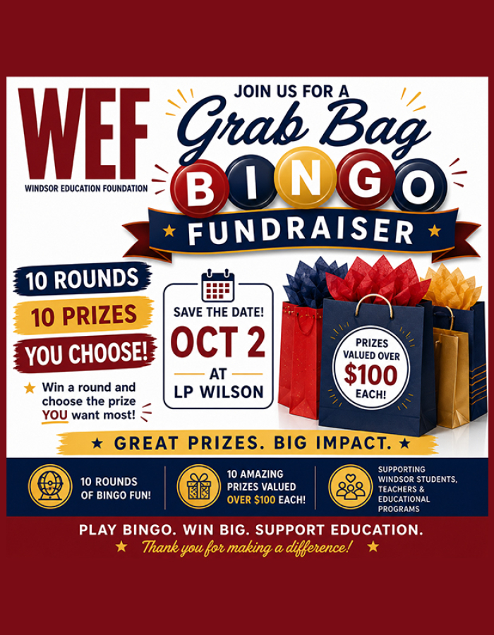 Grab Bag Bingo for the Windsor Education Foundation