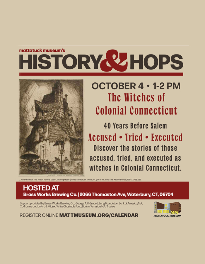Learn about the history of witches in CT with the MATT