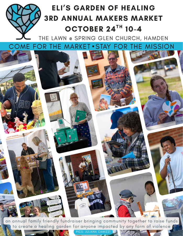 Eli's Garden of Healing Makers Market flyer
