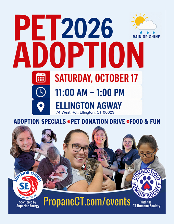 CT Humane Society & Superior Energy to Host the 2026 Annual Pet Adoption Event