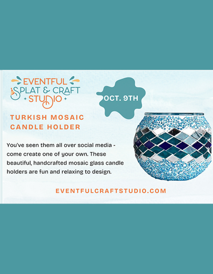 Turkish Mosaic Candle Holder 