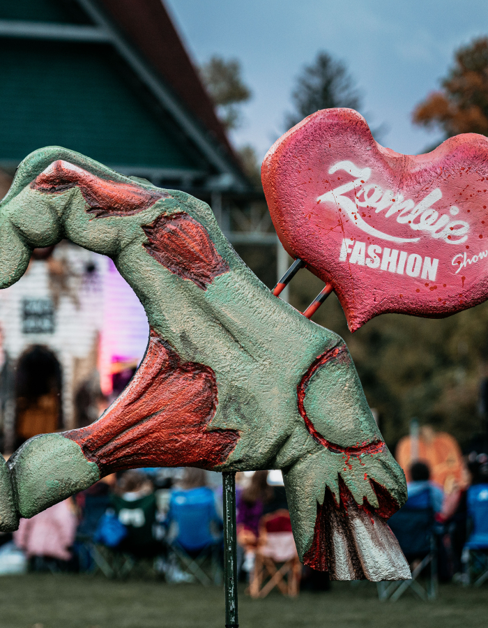Zombie Fashion Show Heart Hands