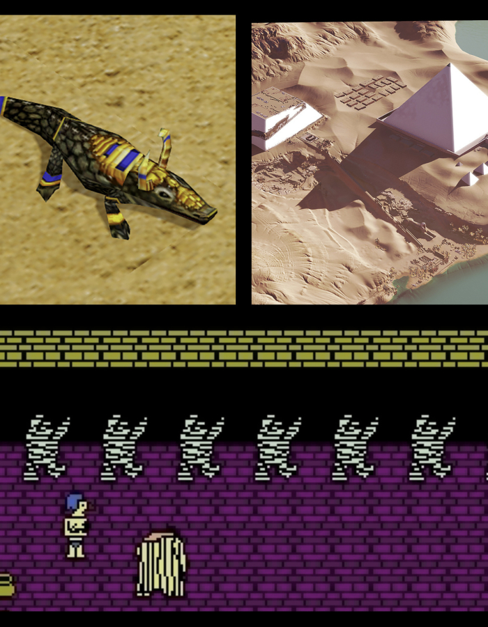 Stills from various video games that feature Ancient Egyptian imagery