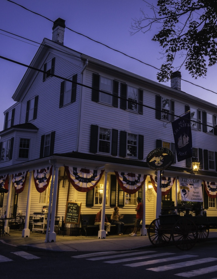 The exterior of the Griswold Inn in Essex 
