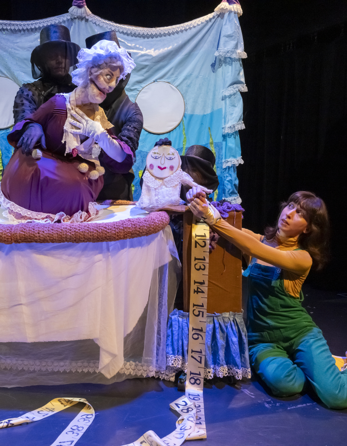 Actors performing on stage in the production "Bequeathed"