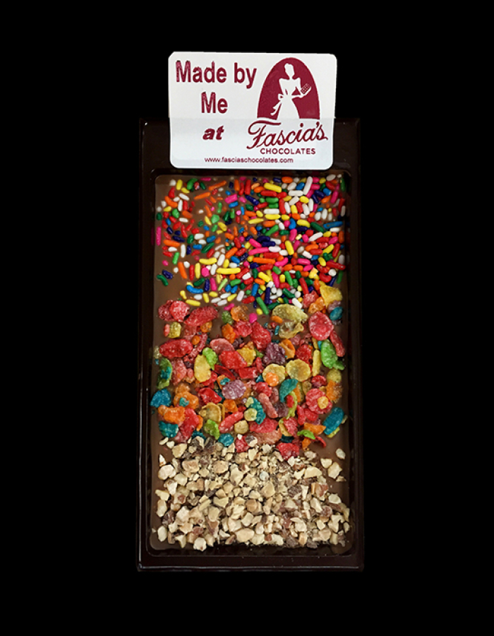 Milk Chocolate Bar that can be made by you at Fascia's
